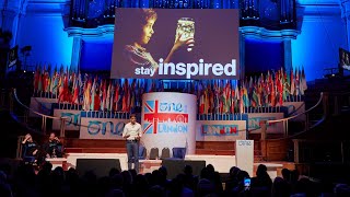 Vas Narasimhan at the 2019 One Young World Summit