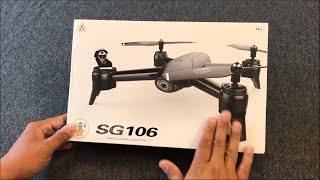 廖士儒 SG106 光流定位 定高定點 懸停 四軸 空拍機 航拍機 無人機 室內開箱 基本教學 ，結論，外型質感還行喔!!!