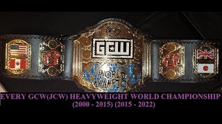 EVERY GCW(JCW) WORLD HEAVYWEIGHT CHAMPIONSHIP (2000 - 2022)