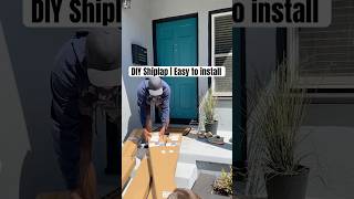 DIY Shiplap installation