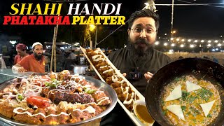PATAKHA Platter | SHAHI Handi | Best BBQ Platter | THE STOVE CLUB | KARACHI STREET FOOD