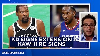 NBA Insider on Kevin Durant's Extension with Nets & Kawhi Leonard Re-Signing with Clippers