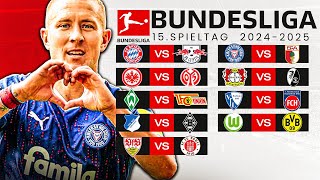 15th matchday - BUNDESLIGA KICKTIPP 2024/2025