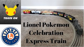 Pokemon 25th Anniversary Celebration Express Model Train by Lionel - Pikachu, Eevee, Mew, \u0026 Snorlax!