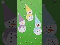 diy snowman craft perfect for christmas and winter fun ☃️ shorts craft trending