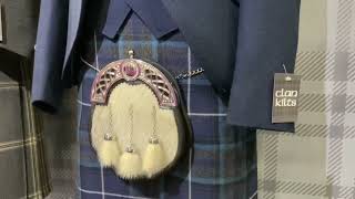 Blue Tweed Argyll Jacket, Highland Dream Tartan Kilt