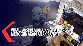 Viral, Aksi Pemuda Ancam Warga Menggunakan Anak Panah