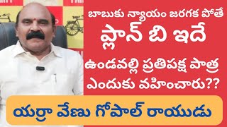 మా ప్లాన్ బి ఇదే..ఉండవల్లి ఇప్పుడెందుకు ప్రతిపక్ష పాత్ర పోషించరు..టిడిపి నేత యర్రా వేణు గోపాల్