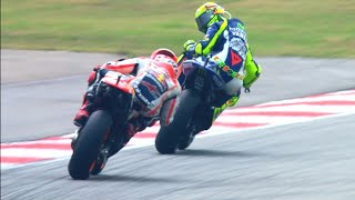 Rossi vs Marquez Super Wow Amazing Race moto gp race really