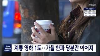 당분간 평년보다 낮은 기온..일교차 15도 안팎/대전MBC