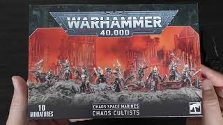 Chaos Space Marines - Chaos Cultists - Unboxing (WH40K)