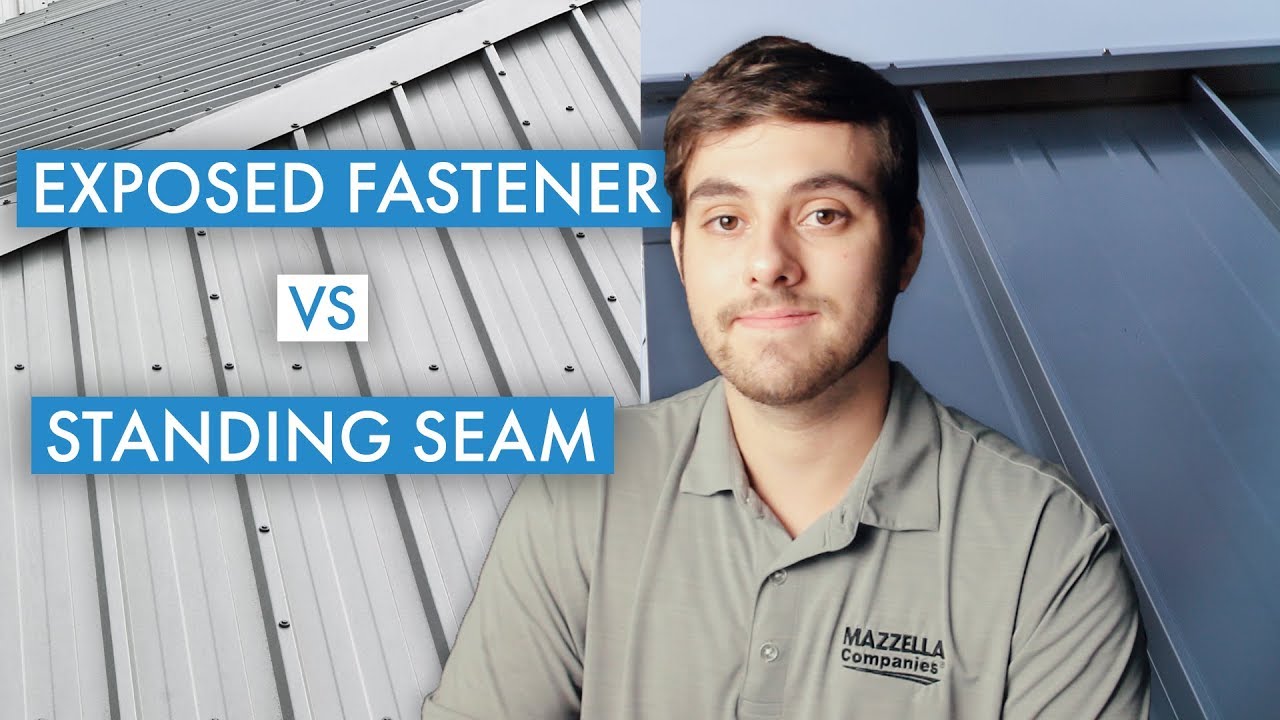 Exposed Fastener Vs. Standing Seam Metal Roofing Revisited - YouTube