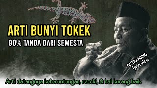 Tanda dari semesta | Arti bunyi tokek datangnya rezeki besar | Primbon jawa