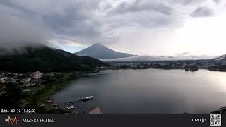 今日の河口湖と富士山 #12（2024/09/12）60倍速