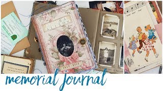 Memorial Journal | Handmade Funeral Guestbook | Tribute