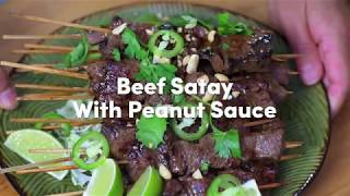 How to Make: Beef Satay with Peanut Sauce