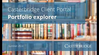 Casterbridge Portal - Portfolio explorer