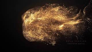 2416 -  Elegant Particle Logo reveal gold animation intro