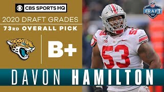 The Jaguars select an UNDERRATED Davon Hamilton with the 73rd pick | 2020 NFL Draft