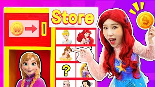 공주 자판기를 누르면 인어공주로 변신해요 Princess vending machine