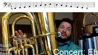 Tuba Basic Scales: Eb