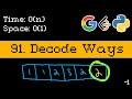 Decode Ways - Leetcode 91 - Blind 75 Explained - Dynamic Programming - Python