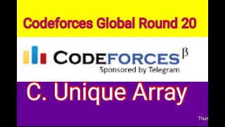 C. Unequal Array | Codeforces Global Round 20 | Problem Solution C with Code | Bangla Tutorial c++