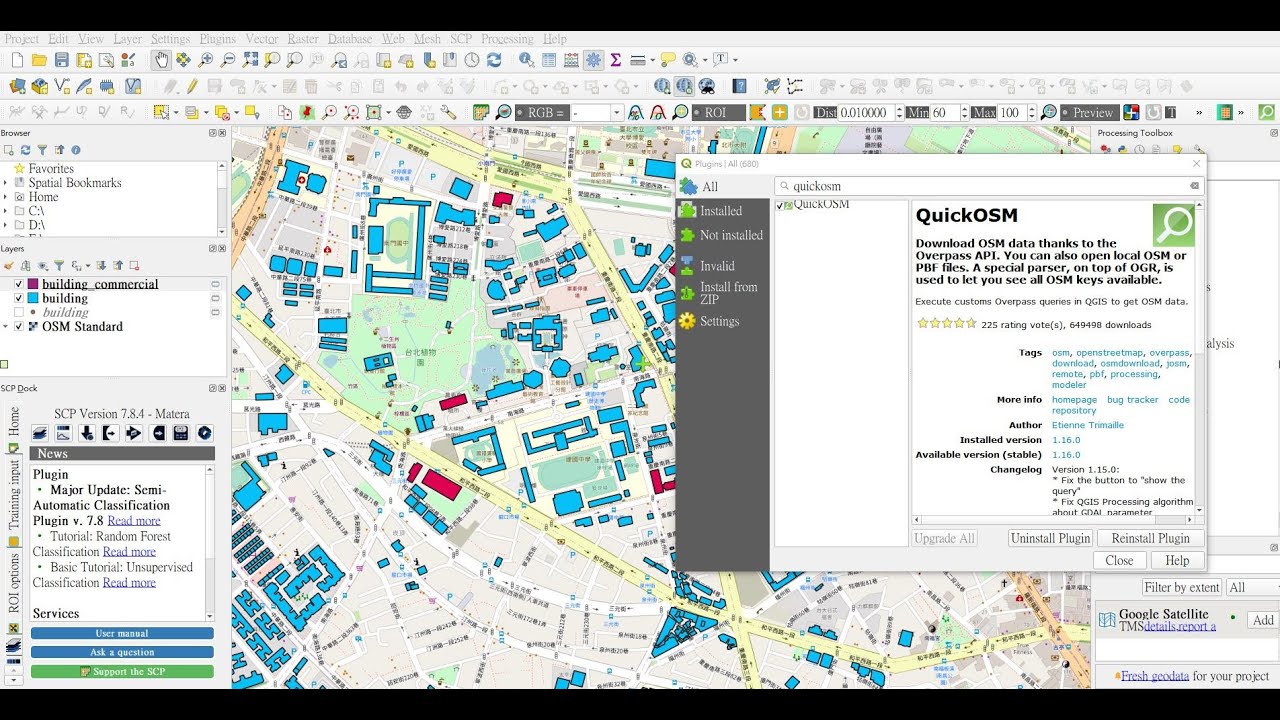 [QGIS] QuickOSM/ Downloading And Extracting Data From OpenStreetMap In ...