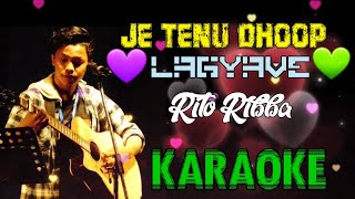 Jo Tenu Dhup Lagiya Ve | Heer Ranjha | Rito Ribba | Karaoke with Lyrics | Indian Idol Viral Song