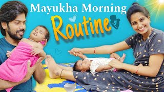 Mayukha Morning ROUTINE😍 | Bava Mardal | Santhoshivarma | Ravivarma | Morning Vlog | Forkids