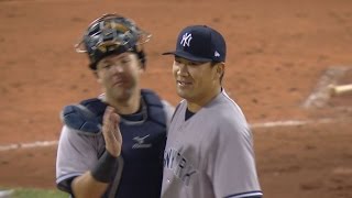 NYY@BOS: Tanaka fans three in three-hit shutout