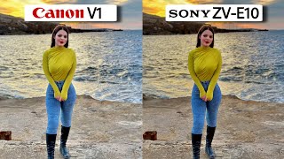 Canon Powershot V1 Vs Sony ZV-E10 Camera Test Comparison