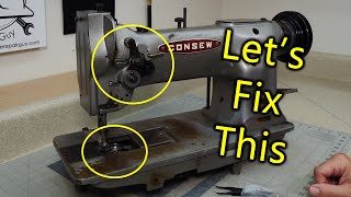 Repairing a Consew Industrial Sewing Machine