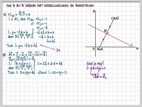 Vwo B 14.1 B - Werken Met Middelloodlijnen En Bissectrices - YouTube