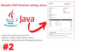 JavaでPDF請求書を作成するパート2