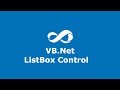 Lesson 29 VB.Net ListBox Control
