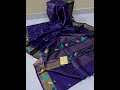 exclusive tusser silk saree 🥰partywear pure tusser silk saree🥰 sanjana creation onlineshopping