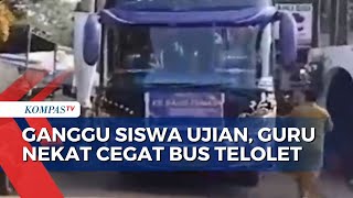 Ganggu Siswa Ujian, Guru di Depok Nekat Cegat Bus Telolet