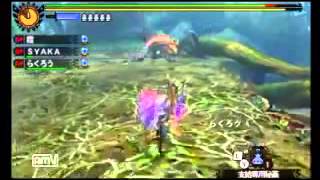 【MH4】実況プレイ動画＠寄生＆改造＆アホがいる風景（らくろう＆お姫さま編）