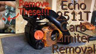 Echo 2511T Carburetor Adjustment Limiter Removal!!!!!!Easy!!!!!!