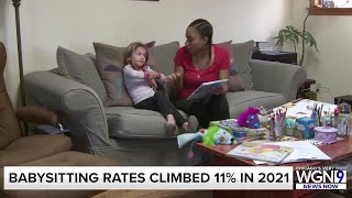 Babysitting rates increasing