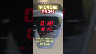 미세먼지 심한날 - 옷 털어야 하나?