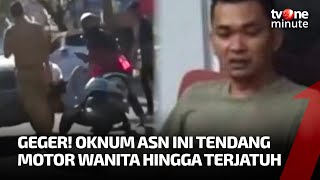 Waduh! Aksi Oknum ASN Tendang Motor Berujung Diamankan Aparat | tvOne Minute