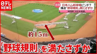 【距離が足りない？】日本ハム「新球場」  95％工事終了も…