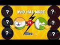 Who has more Allies 🤔  INDIA 🇮🇳 or PAKISTAN 🇵🇰 #countryballs #countryballsanimation