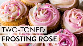 How to Pipe a Two-Toned Frosting Rose | Sally's Baking