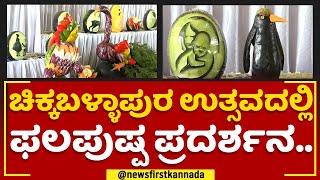 Chikkaballapur Utsav : ಚಿಕ್ಕಬಳ್ಳಾಪುರ ಉತ್ಸವದಲ್ಲಿ ಫಲಪುಷ್ಪ ಪ್ರದರ್ಶನ.. | @newsfirstkannada