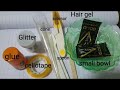 easy glitter henna making glitter cone