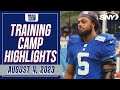 See Kayvon Thibodeaux putting in work at Giants camp + looks at Daniel Jones & Saquon Barkley | SNY