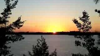 Sunset in Minocqua Wisconsin Sept 2007